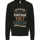 Premium Vintage 36th Birthday 1987 Mens Sweatshirt Jumper Black