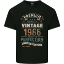 Premium Vintage 37th Birthday 1986 Mens Cotton T-Shirt Tee Top Black