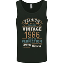 Premium Vintage 37th Birthday 1986 Mens Vest Tank Top Black