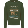 Premium Vintage 38th Birthday 1985 Mens Sweatshirt Jumper Forest Green