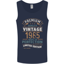 Premium Vintage 38th Birthday 1985 Mens Vest Tank Top Navy Blue