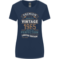 Premium Vintage 38th Birthday 1985 Womens Wider Cut T-Shirt Navy Blue