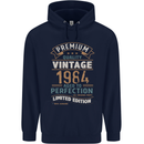 Premium Vintage 39th Birthday 1984 Mens 80% Cotton Hoodie Navy Blue