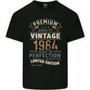 Premium Vintage 39th Birthday 1984 Mens Cotton T-Shirt Tee Top Black