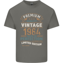 Premium Vintage 39th Birthday 1984 Mens Cotton T-Shirt Tee Top Charcoal
