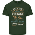 Premium Vintage 39th Birthday 1984 Mens Cotton T-Shirt Tee Top Forest Green