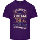 Premium Vintage 39th Birthday 1984 Mens Cotton T-Shirt Tee Top Purple