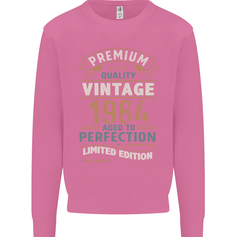 Premium Vintage 39th Birthday 1984 Mens Sweatshirt Jumper Azalea