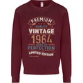Premium Vintage 39th Birthday 1984 Mens Sweatshirt Jumper Maroon