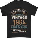 Premium Vintage 39th Birthday 1984 Mens T-Shirt 100% Cotton Black
