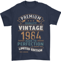 Premium Vintage 39th Birthday 1984 Mens T-Shirt 100% Cotton Navy Blue