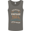 Premium Vintage 39th Birthday 1984 Mens Vest Tank Top Charcoal