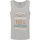 Premium Vintage 39th Birthday 1984 Mens Vest Tank Top Sports Grey
