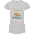 Premium Vintage 39th Birthday 1984 Womens Petite Cut T-Shirt Sports Grey