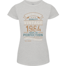 Premium Vintage 39th Birthday 1984 Womens Petite Cut T-Shirt Sports Grey
