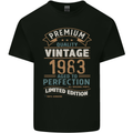 Premium Vintage 40th Birthday 1983 Mens Cotton T-Shirt Tee Top Black