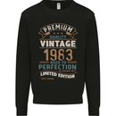 Premium Vintage 40th Birthday 1983 Mens Sweatshirt Jumper Black