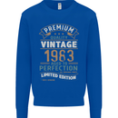 Premium Vintage 40th Birthday 1983 Mens Sweatshirt Jumper Royal Blue