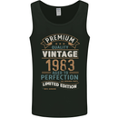 Premium Vintage 40th Birthday 1983 Mens Vest Tank Top Black