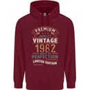 Premium Vintage 41st Birthday 1982 Mens 80% Cotton Hoodie Maroon