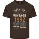 Premium Vintage 41st Birthday 1982 Mens Cotton T-Shirt Tee Top Dark Chocolate