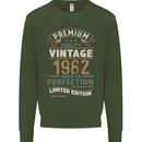 Premium Vintage 41st Birthday 1982 Mens Sweatshirt Jumper Forest Green