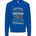 Premium Vintage 41st Birthday 1982 Mens Sweatshirt Jumper Royal Blue