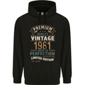 Premium Vintage 42nd Birthday 1981 Mens 80% Cotton Hoodie Black