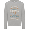 Premium Vintage 42nd Birthday 1981 Mens Sweatshirt Jumper Sports Grey