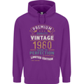 Premium Vintage 43rd Birthday 1980 Mens 80% Cotton Hoodie Purple