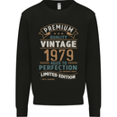 Premium Vintage 44th Birthday 1979 Mens Sweatshirt Jumper Black