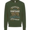 Premium Vintage 44th Birthday 1979 Mens Sweatshirt Jumper Forest Green
