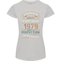 Premium Vintage 44th Birthday 1979 Womens Petite Cut T-Shirt Sports Grey