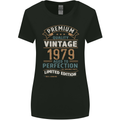 Premium Vintage 44th Birthday 1979 Womens Wider Cut T-Shirt Black