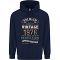 Premium Vintage 45th Birthday 1978 Mens 80% Cotton Hoodie Navy Blue