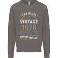 Premium Vintage 45th Birthday 1978 Mens Sweatshirt Jumper Charcoal