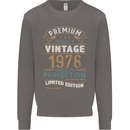 Premium Vintage 45th Birthday 1978 Mens Sweatshirt Jumper Charcoal