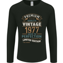 Premium Vintage 46th Birthday 1977 Mens Long Sleeve T-Shirt Black