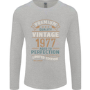 Premium Vintage 46th Birthday 1977 Mens Long Sleeve T-Shirt Sports Grey