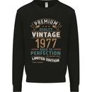 Premium Vintage 46th Birthday 1977 Mens Sweatshirt Jumper Black