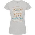 Premium Vintage 46th Birthday 1977 Womens Petite Cut T-Shirt Sports Grey