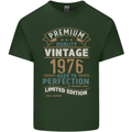 Premium Vintage 47th Birthday 1976 Mens Cotton T-Shirt Tee Top Forest Green