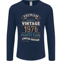 Premium Vintage 47th Birthday 1976 Mens Long Sleeve T-Shirt Navy Blue