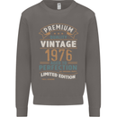 Premium Vintage 47th Birthday 1976 Mens Sweatshirt Jumper Charcoal