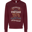 Premium Vintage 47th Birthday 1976 Mens Sweatshirt Jumper Maroon