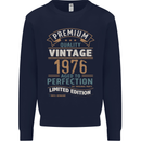 Premium Vintage 47th Birthday 1976 Mens Sweatshirt Jumper Navy Blue