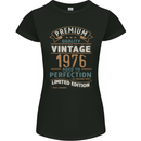 Premium Vintage 47th Birthday 1976 Womens Petite Cut T-Shirt Black