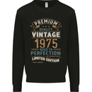 Premium Vintage 48th Birthday 1975 Mens Sweatshirt Jumper Black