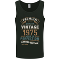 Premium Vintage 48th Birthday 1975 Mens Vest Tank Top Black