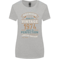Premium Vintage 49th Birthday 1974 Womens Wider Cut T-Shirt Sports Grey